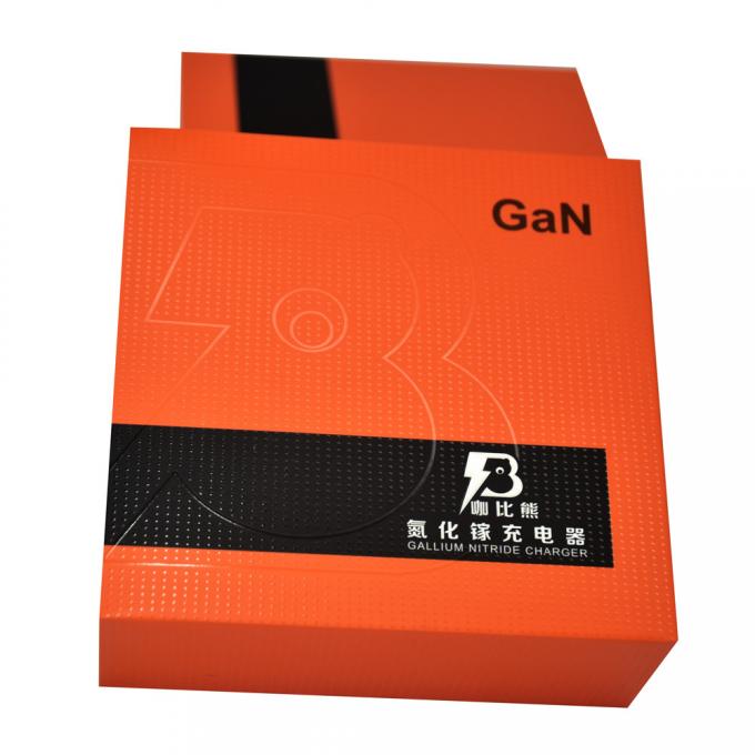 Orange Sliding Gift Packing Boxes With Custom Plastic Tray Insert 2