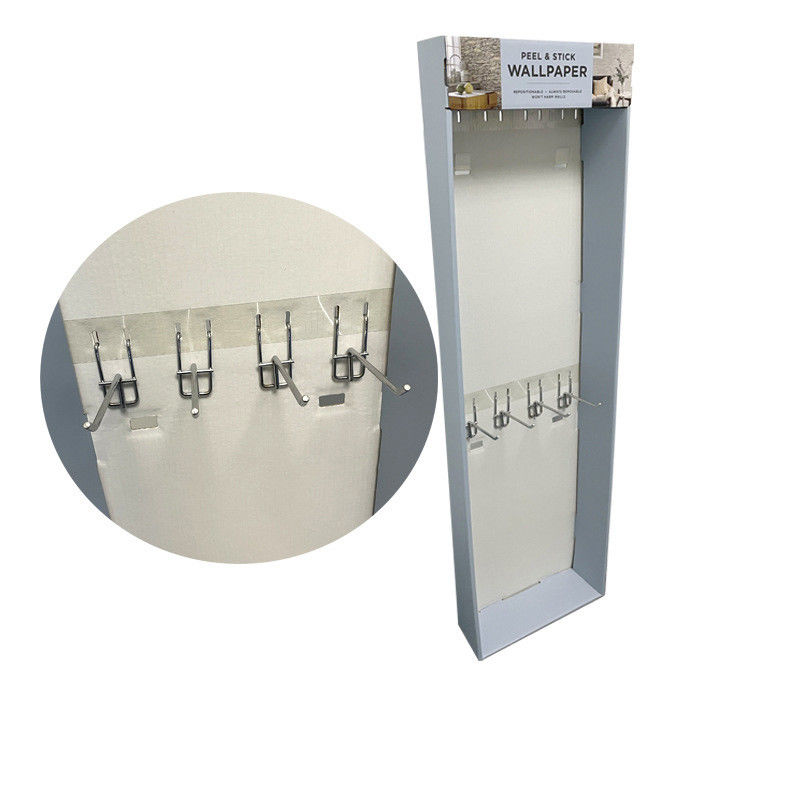 Custom Display Box Cardboard Point Display With Metal Hanger Hook