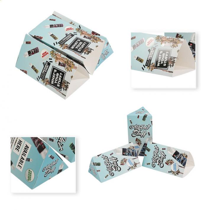 Printing Custom Cardboard Creative Packaging Box Triangle Box UV Glossy Surface 1
