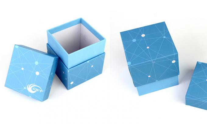 Custom Recyclable Cardboard Gift Box With Lid , Deep Square Cardboard Box With Lid 10x10 Inch 4