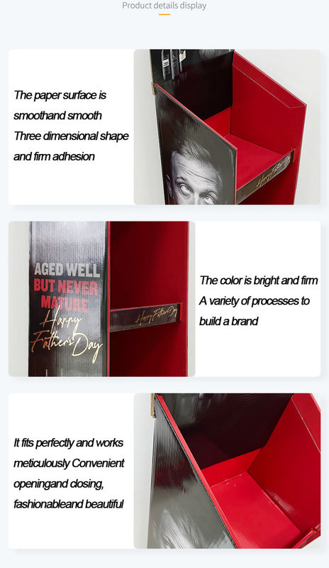 Recycle Cardboard Counter Display Exhibition Shelves Pop Store Display Stocking  Stands