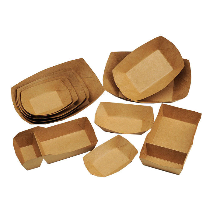 Waterproof Corrugated Cardboard Takeaway Containers Custom Logo