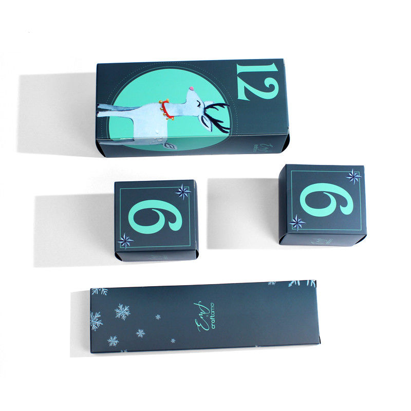 Custom Luxury Paper Christmas Gift Blind Boxes Packaging Cosmetic Skincare Set