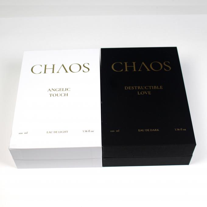 Empty Fragrance Subscription Box Black And White With Foil Stamping Logo 1