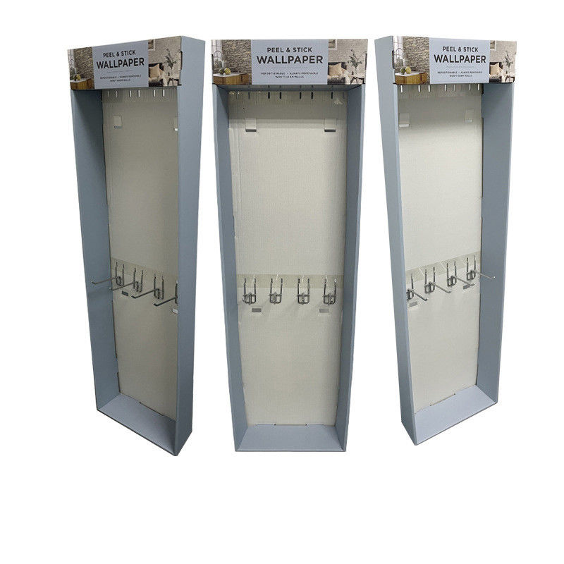 Custom Display Box Cardboard Point Display With Metal Hanger Hook