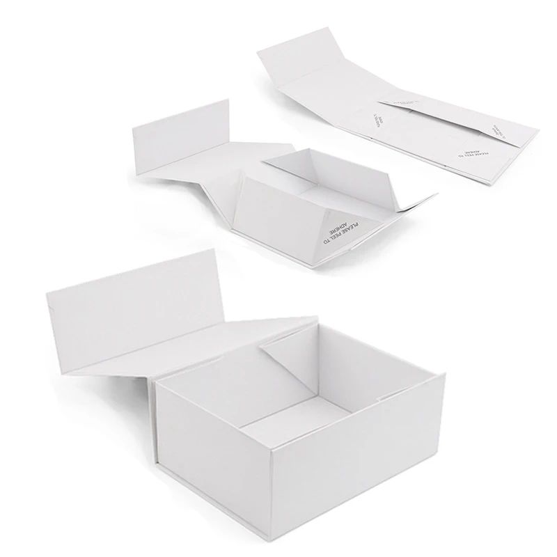 Sophisticated White Rectangle Gift Box - A Unique and Stylish Way to Impress