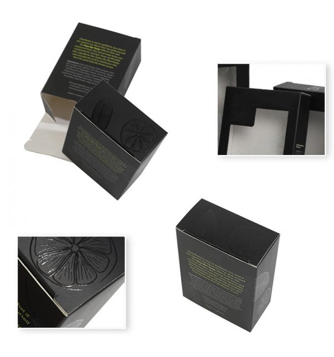 6x4x3 Black Shipping Tuck Top Mailer Box Custom With Window 2
