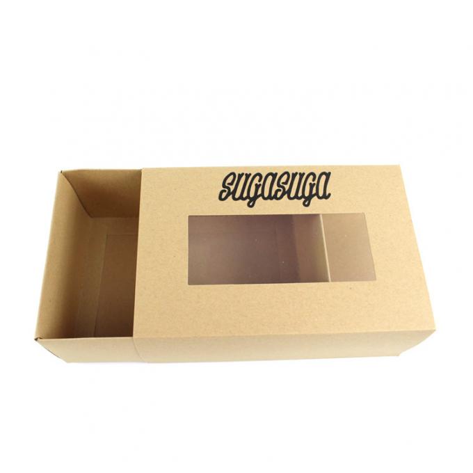 Recycled Cardboard Eco Conscious Eco Friendly Packaging Box Vinyl Window 3