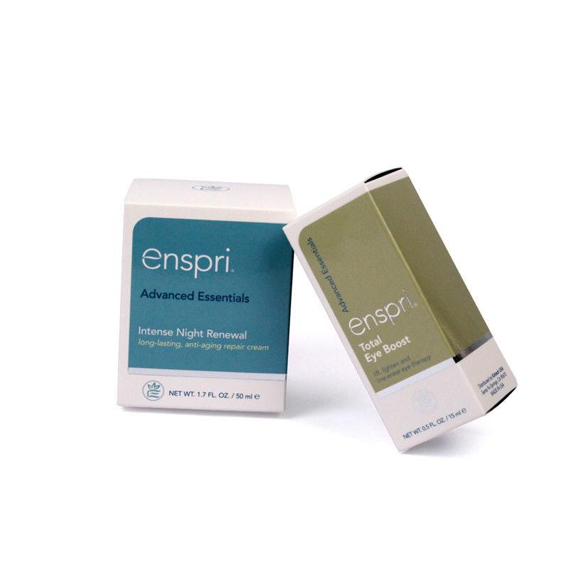 Biodegradable Skin Care Packaging Boxes With Shiny And Embossed Logo