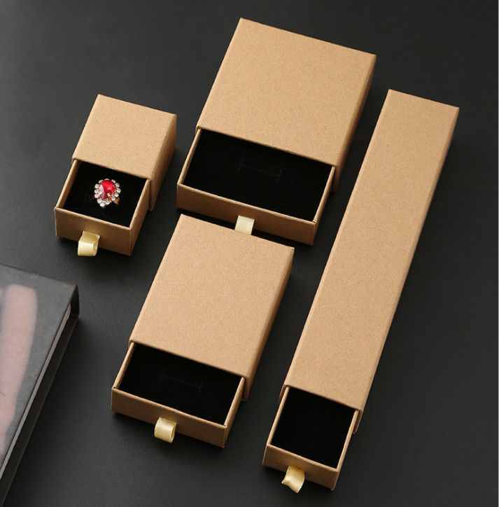 Jewelry Shipping Cardboard Packaging Boxes For Luxury Engagement Bracelet Necklace Small Size