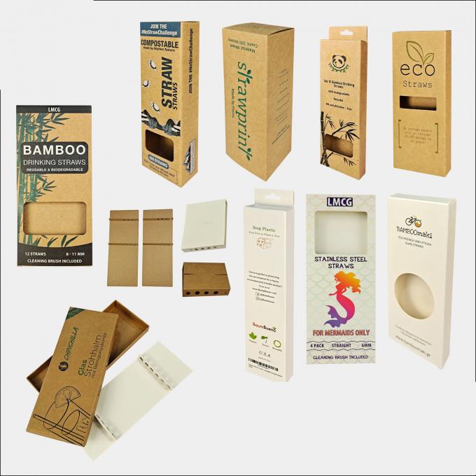Eco Friendly Kraft Corrugated Mailer Boxes For Straws Shipping 3