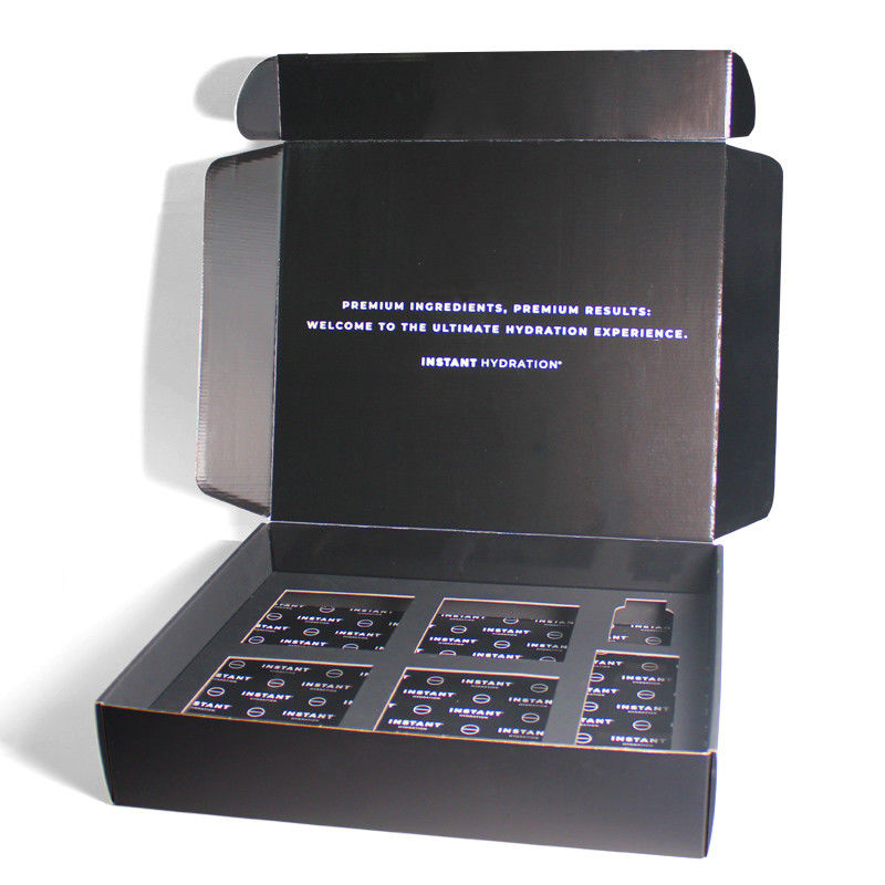 Order Black Cardboard Mailer Box Custom With Logo And Insert