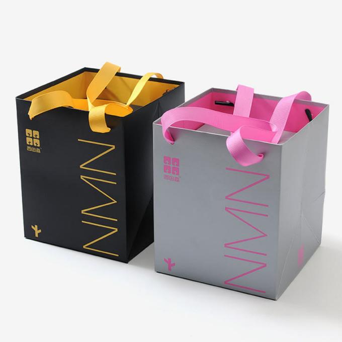 Custom Golden Pink Candle Gift Box Packaging Paper Gift Bag 1