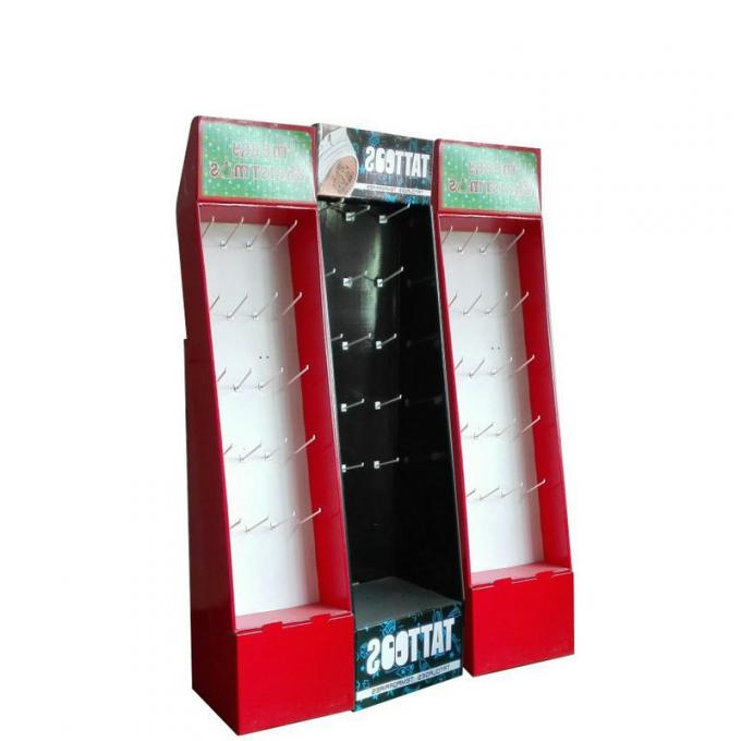 Promotion Retail Pop Up Shop Display Carton Stands With Hooks 4