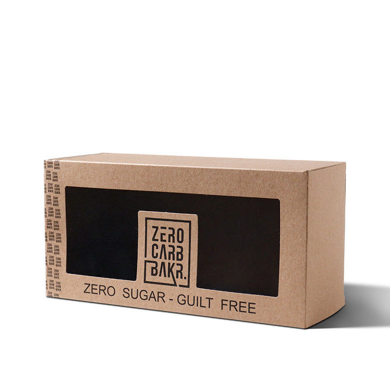 Brown Kraft Paper Foldable Carton Box With Luxury Foil Stamping Color
