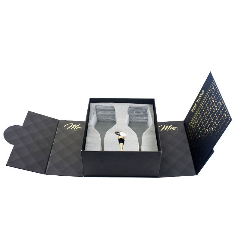 Custom Luxury Gift Boxes For Wine Glass Bottles Pairing