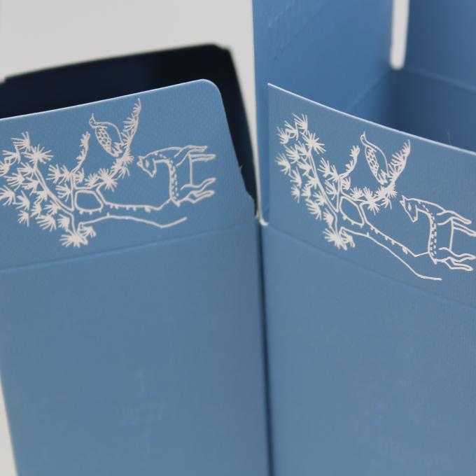 Unique Blue Beauty Product Box For luxury skincare packaging near me 0