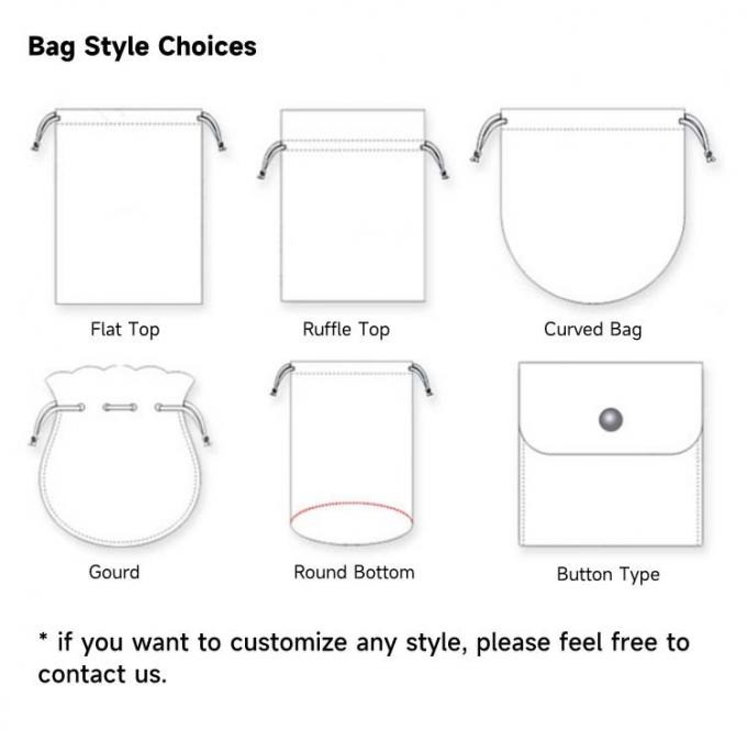 Bulk Custom Jewelry Bags Jewelry Pouches With Logo Wholesale 1