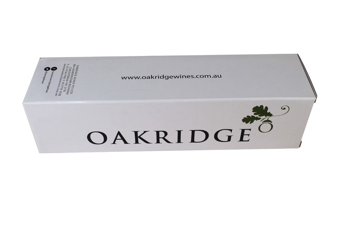 White Corrugated Folding Carton Box Carton For Single Pack Wine Bottle