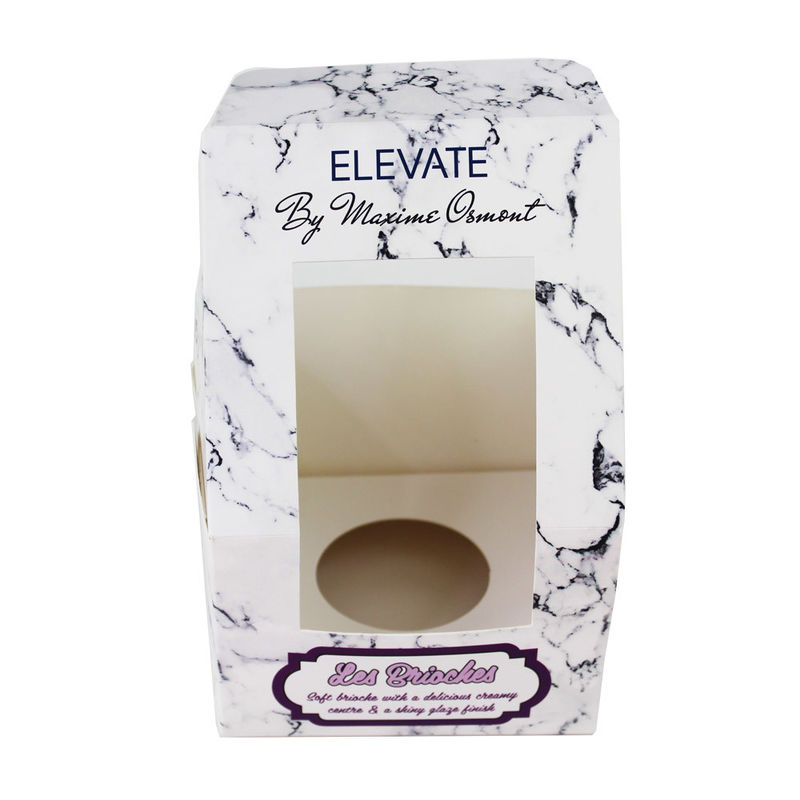 Foodgrade Custom Cake Boxes With Window Printed Biodegradable