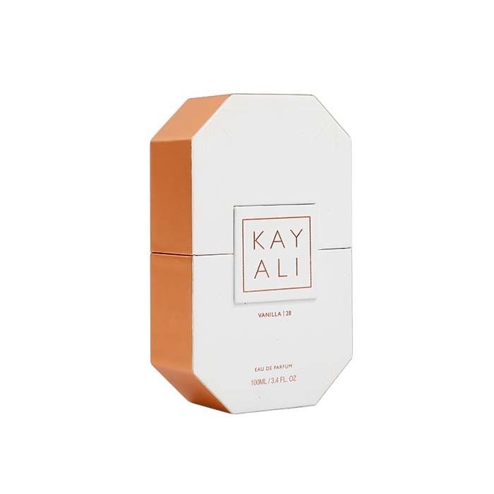 Fashion Orange Perfume Packaging Box Custom UV Coating Surface
