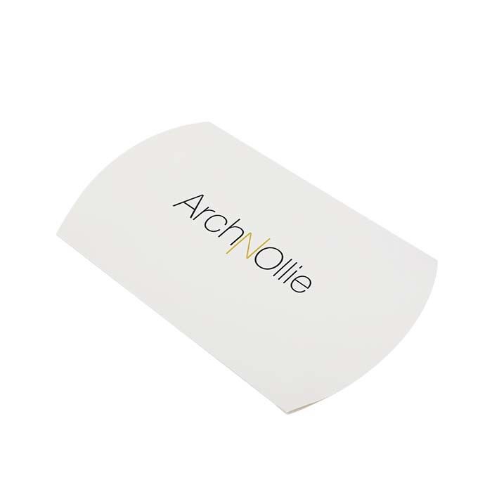 Cardboard White Kraft Pillow Box Envelopes With Custom Printed