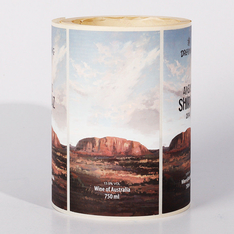 750ml Custom Beer Bottle Labels Roll Printing waterproof OEM ODM