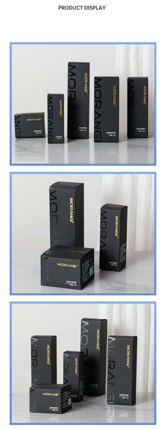 Personalized Perfume Essential Oil Packaging Boxes With Black Custom Design 0