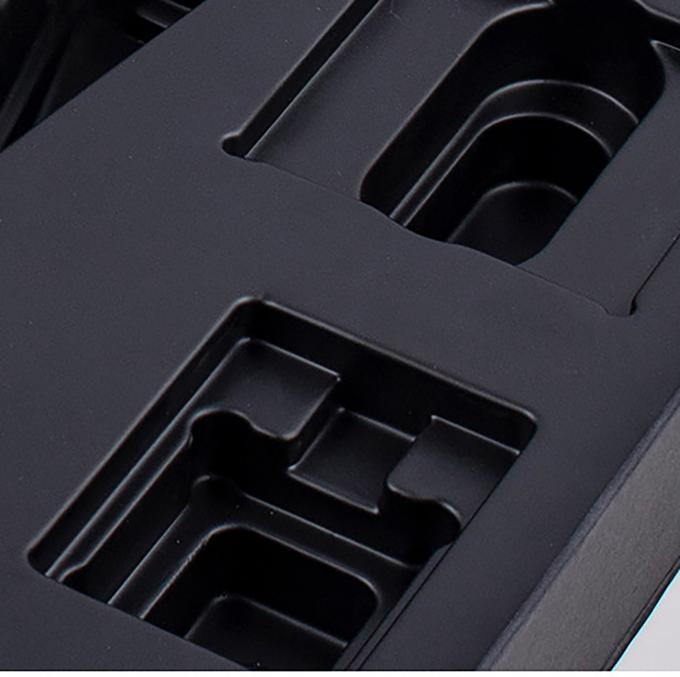 Black Paperboard Gift Box Magnet With Custom Insert For Bottles 0