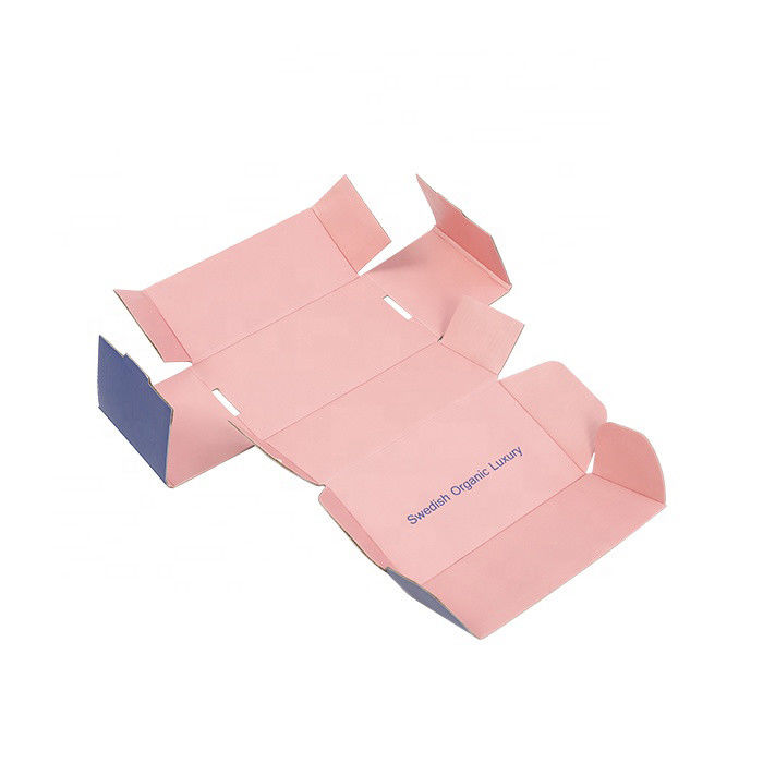 Rigid Cardboard Blue Pink Mailer Shipping Box For Perfume Botlle