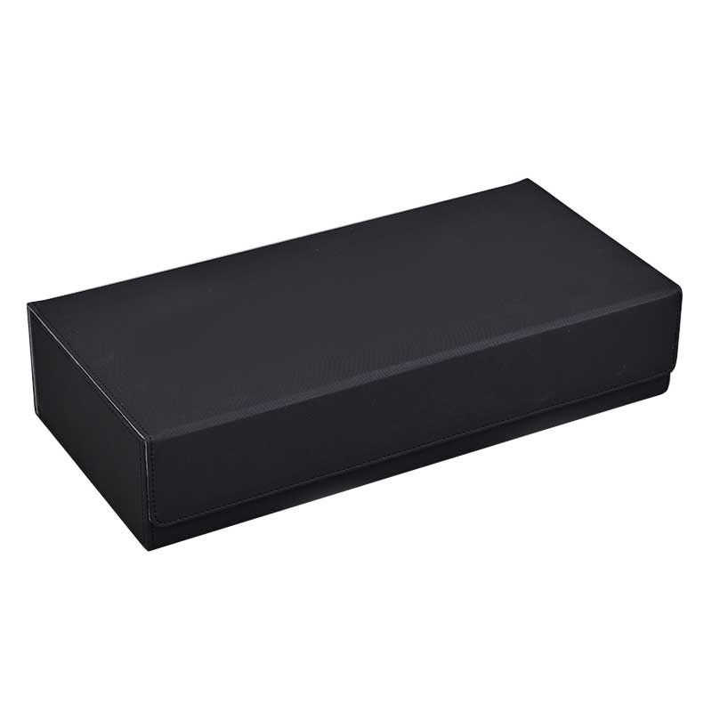 Elegant Black Leather Gift Box Cards Set Packaging Box