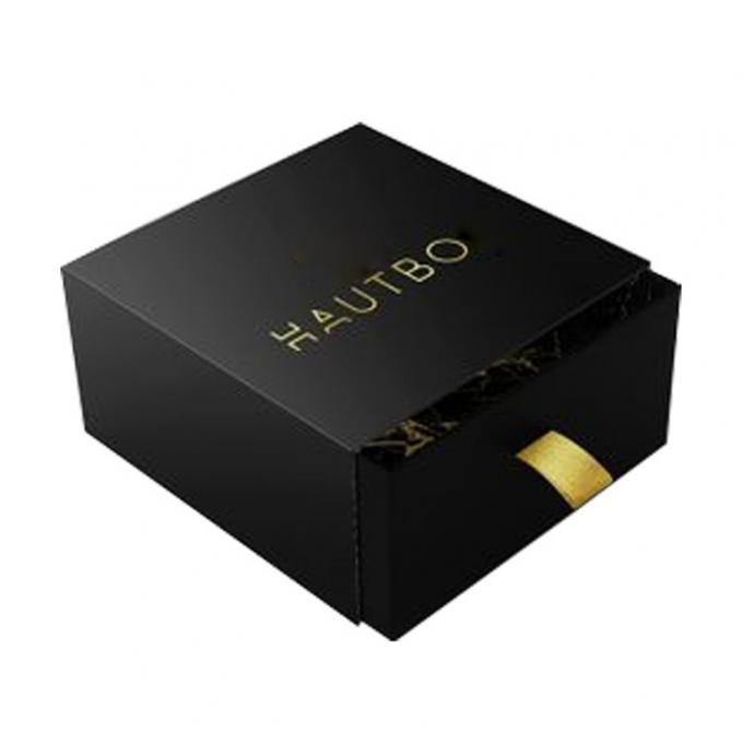 Bulk Small Jewelry Shipping Boxes Sliding Drawer With Ribbon Pouch 1