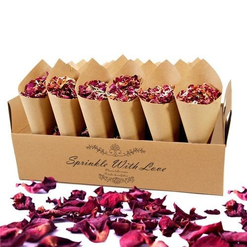Custom Logo Cardboard Confetti Cone Holder Tray & Box