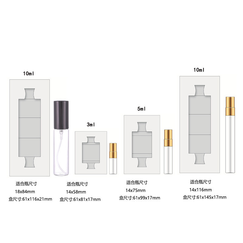Handmade 3ml 2ml 5ml Perfume Box with Double-Sided Color Customization and Eco-Friendly Materials