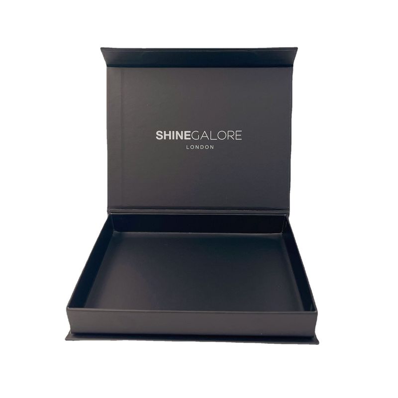 Black Large Magnetic Gift Box With Custom Logo And Size