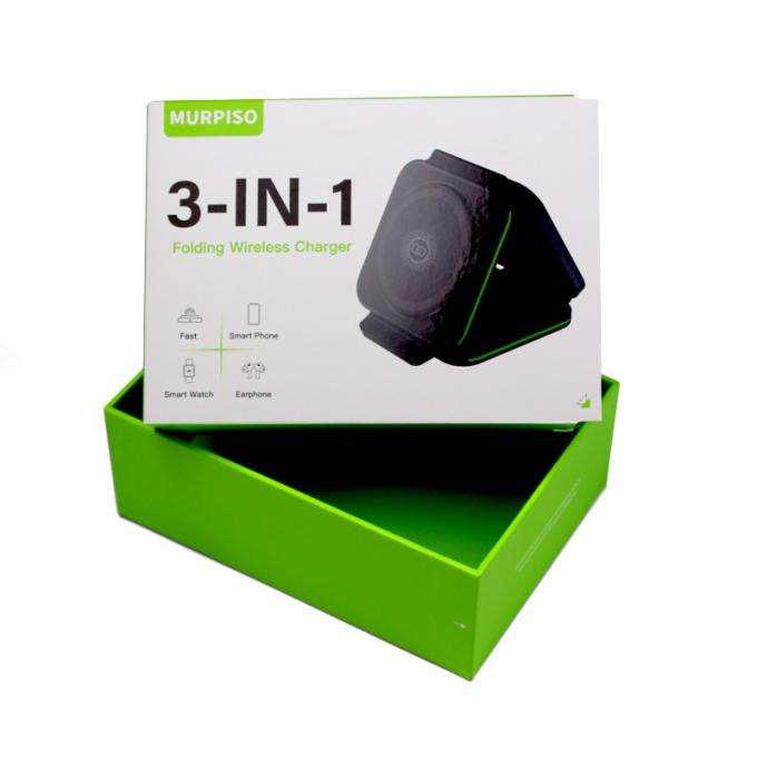 Custom Empty Boxes Small Cardboard Boxes Fit For Wireless Chargers Earphones Smartwatches Package 7