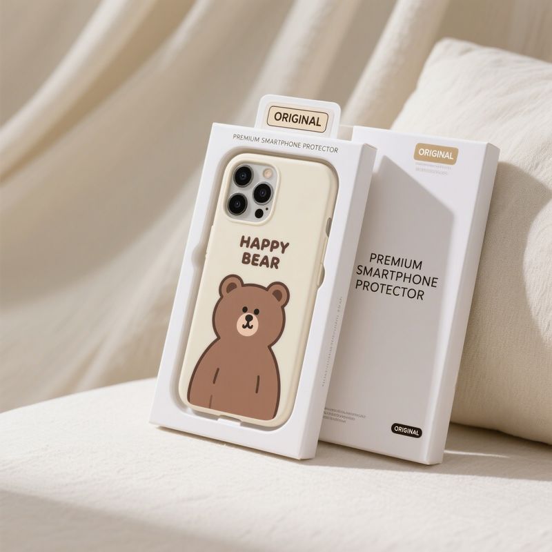 Custom mobile back cover packaging box Kraft Paper Mobile Phone Case Packaging Box 21x10x6cm