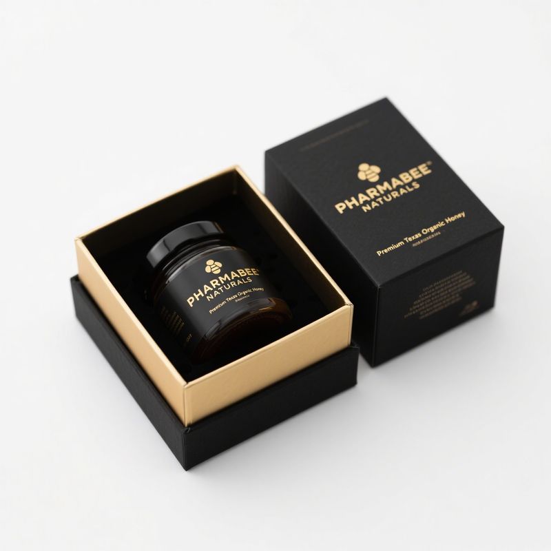 Custom Kraft Paper Luxury Honey Packaging Boxes , Recycled Honey Jar Box Packaging