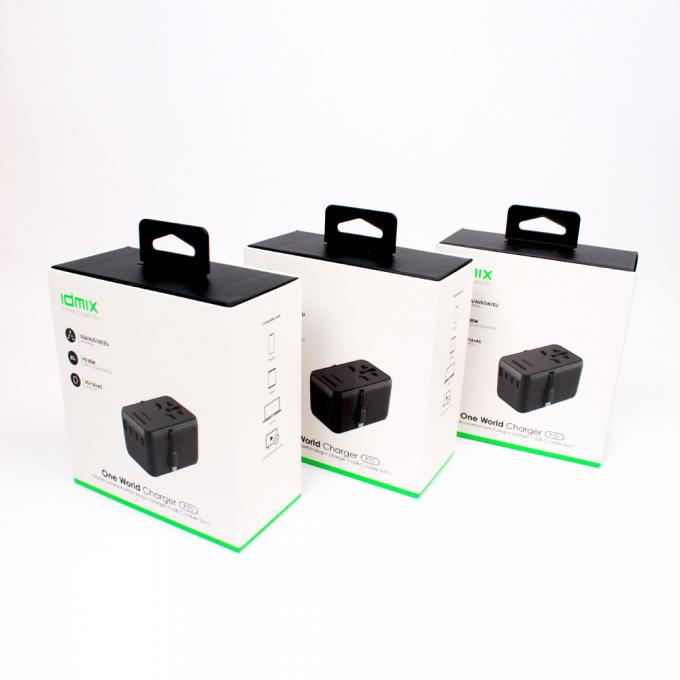 Custom Printed Boxes Packaging For Small Smart Home Products With Hanger 0