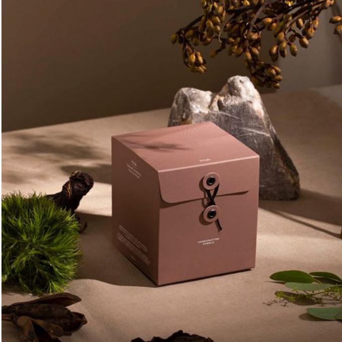 Elegant Rigid Candle Retail Gift Box Colors Eyelets Wrapping 2