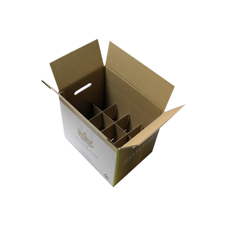Heavy Duty Beer Wine Shipping Carton Box With Cardboard Dividers