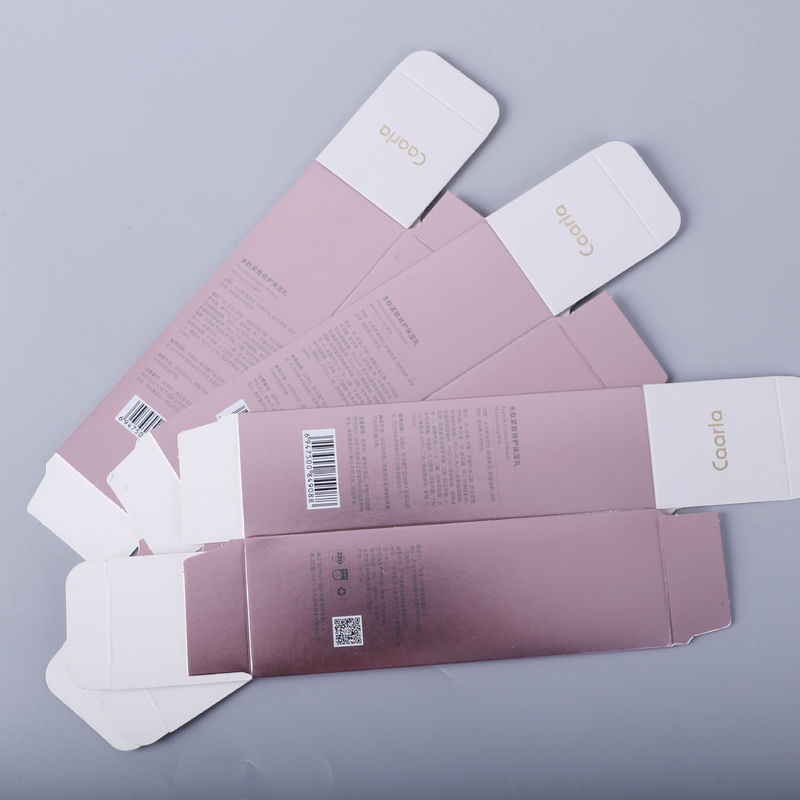 Unique Luxury Cosmetic Skincare Packaging Boxes With Rose Gold Color