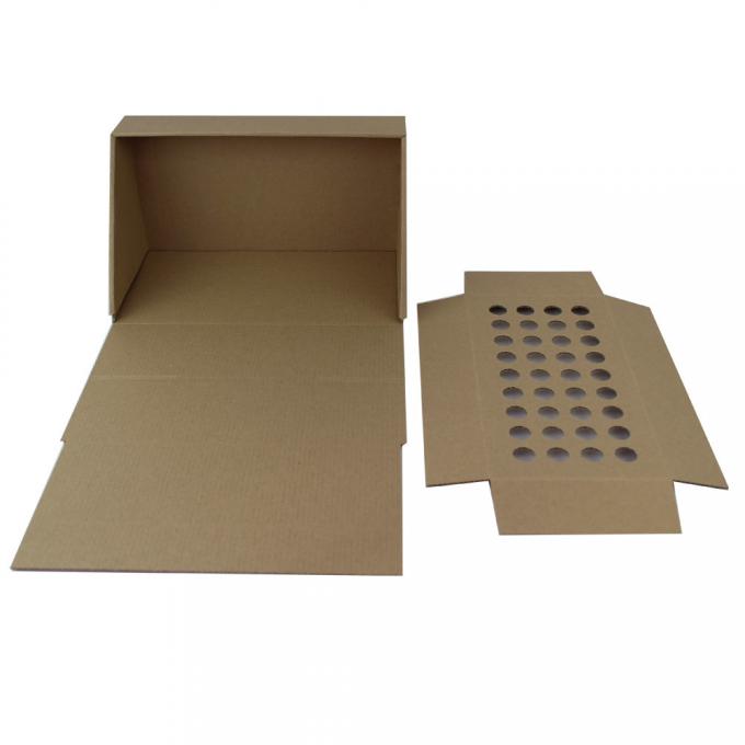 Brown Cardboard Display Boxes Eco Friendly Display Stand 0