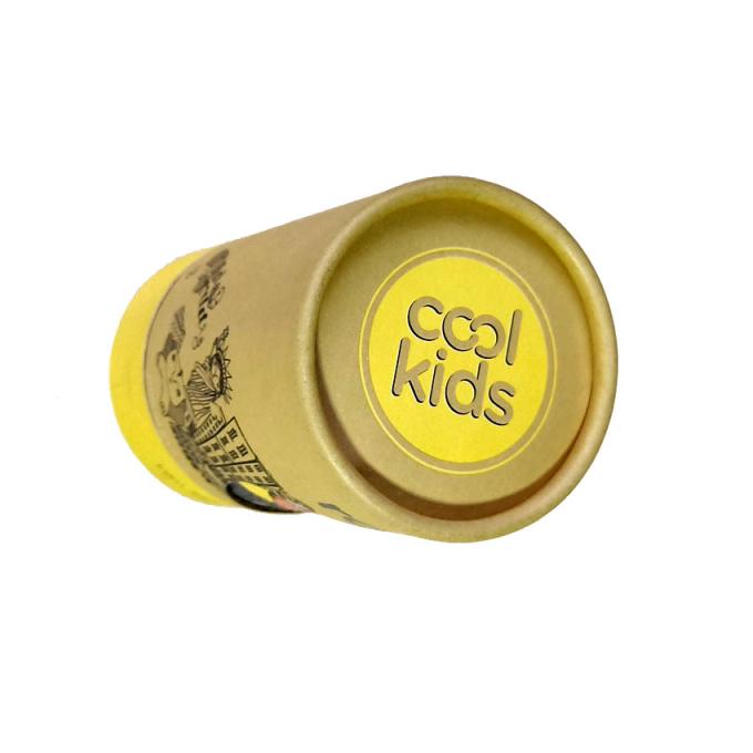 Crayon Gift Cardboard Round Box With Lids Window 2