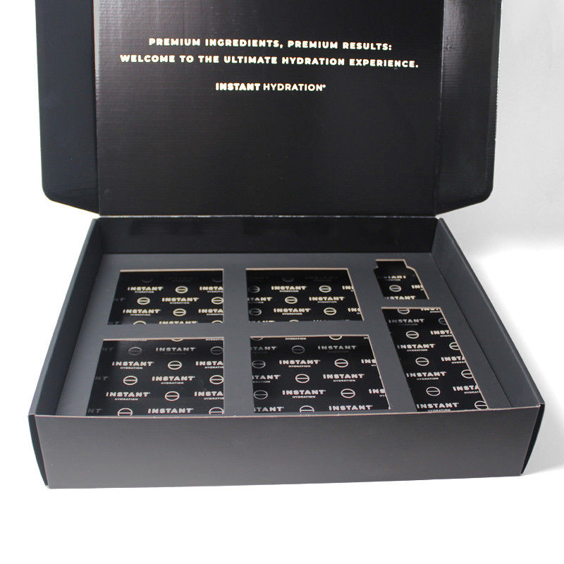Order Black Cardboard Mailer Box Custom With Logo And Insert