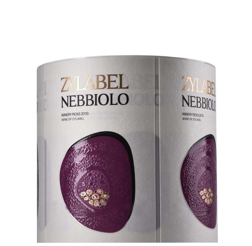 Eco Friendly Wine Custom Label Stickers With Spot UV Emboss Text