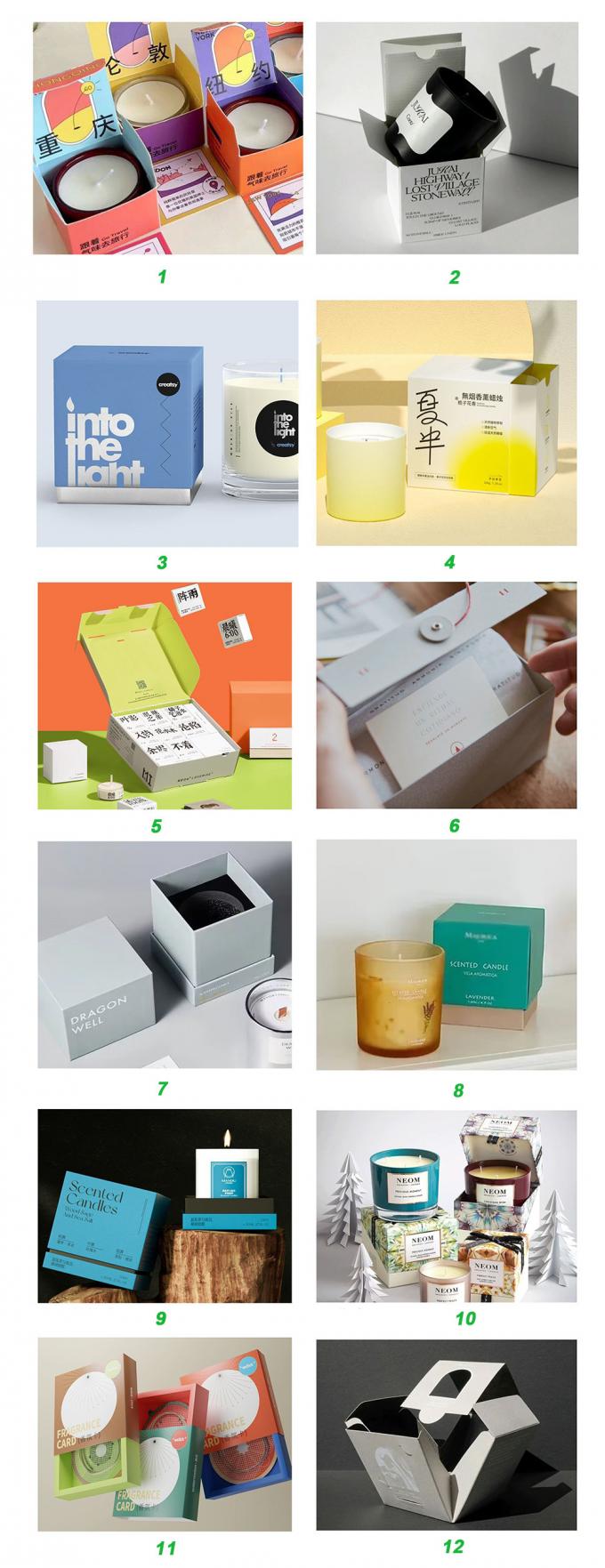 Black Rigid Luxury Candle Gift Box Packaging Display For Retail 2