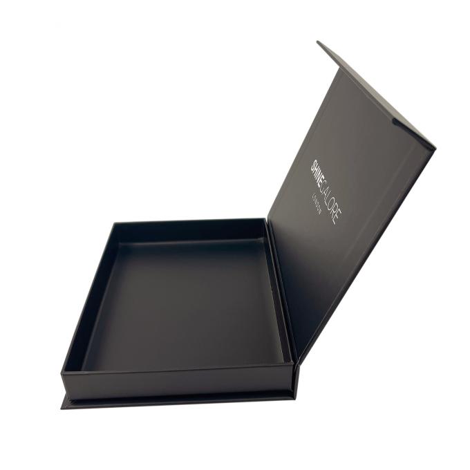 Black Large Magnetic Gift Box With Custom Logo And Size 0