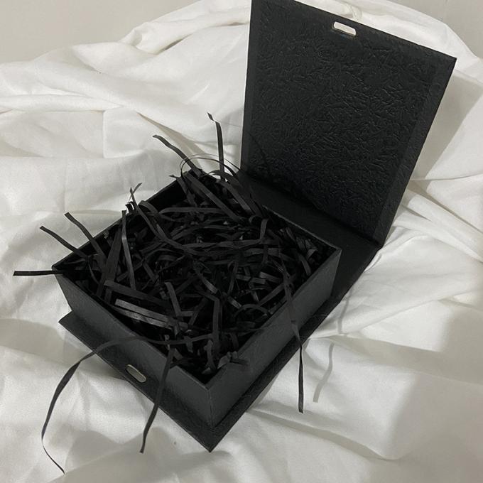 Golden Black Holiday Packaging Box With Ribbon 2