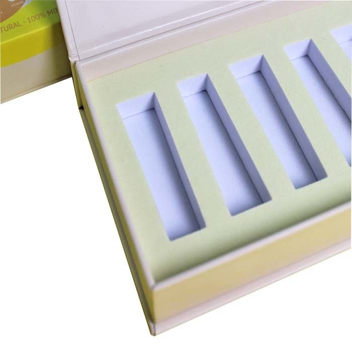 Recyclable Cosmetic Magnetic Lipstick Box Rigid Cardboard Packaging